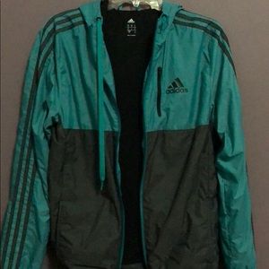 Adidas track jacket windbreaker